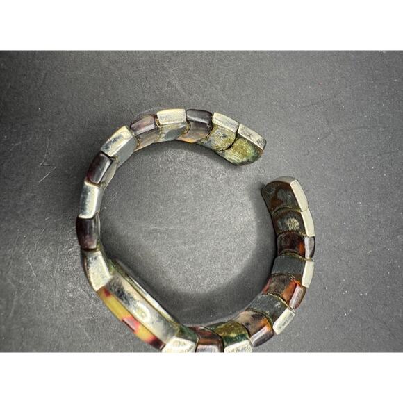 Vintage Da Vanci Quartz Watch Japan Movt Silver Tone Mother of Pearl Bracelet